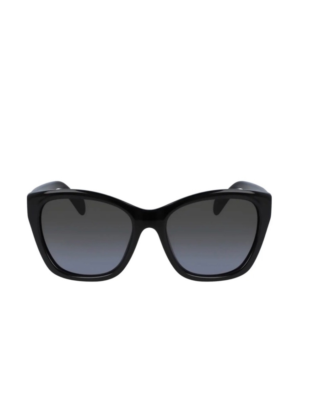 Salvatore Ferragamo Classic Logo 59mm Gradient Rectangle Black Sunglasses
